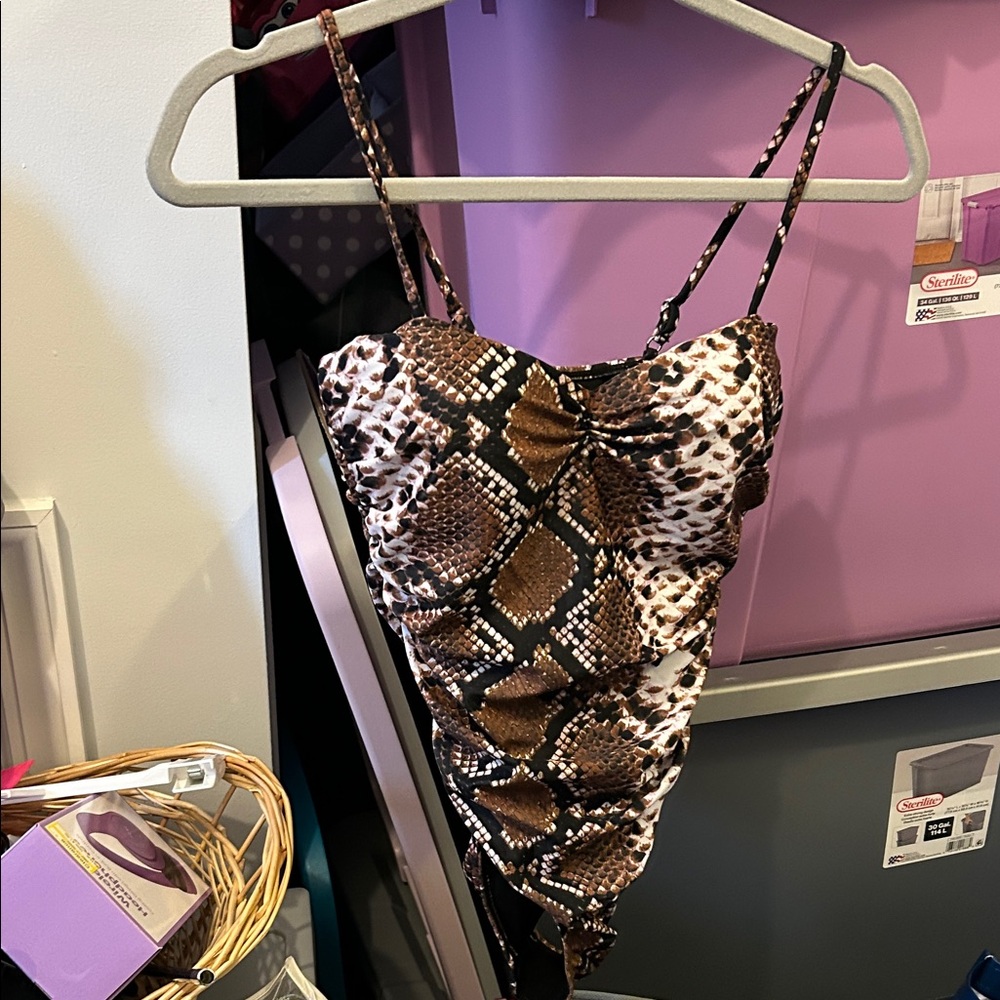 Snake skin bikini